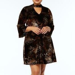 Jessica Howard woman animal print dress size 18